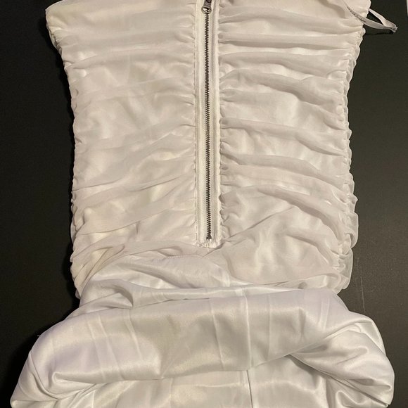 Guess White Party Dress Body Con - Picture 4 of 12